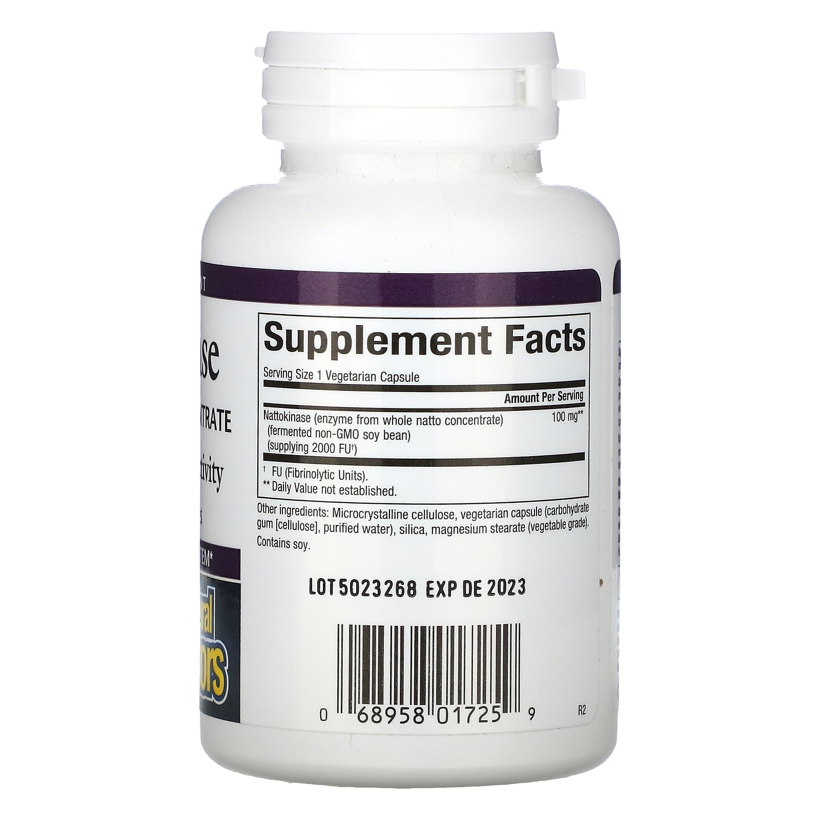 Natural Factors, Nattokinase, 100 mg, 60 Capsules UPC 068958017259 | Hilife Vitamins