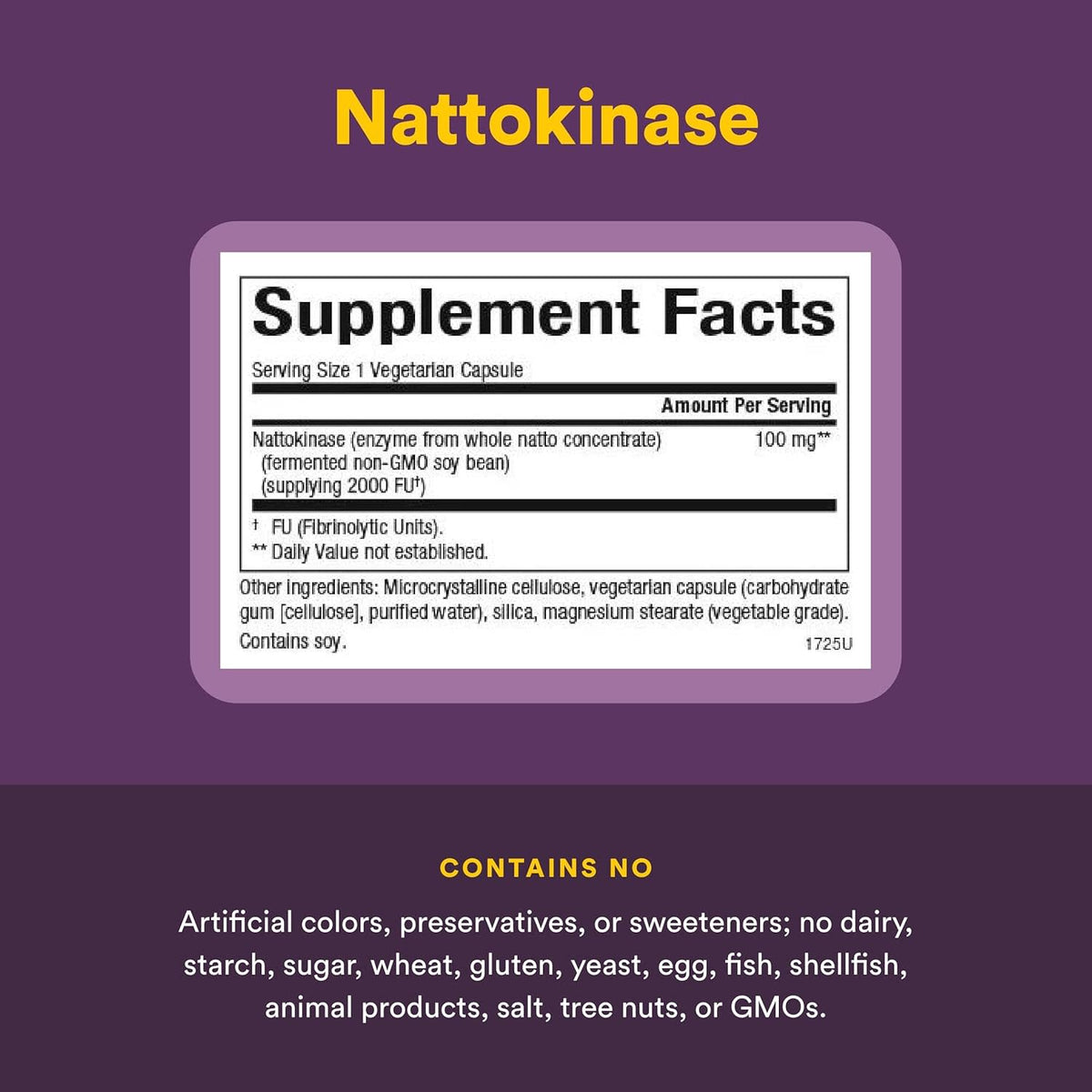 Natural Factors, Nattokinase, 100 mg, 60 Capsules UPC 068958017259 | Hilife Vitamins