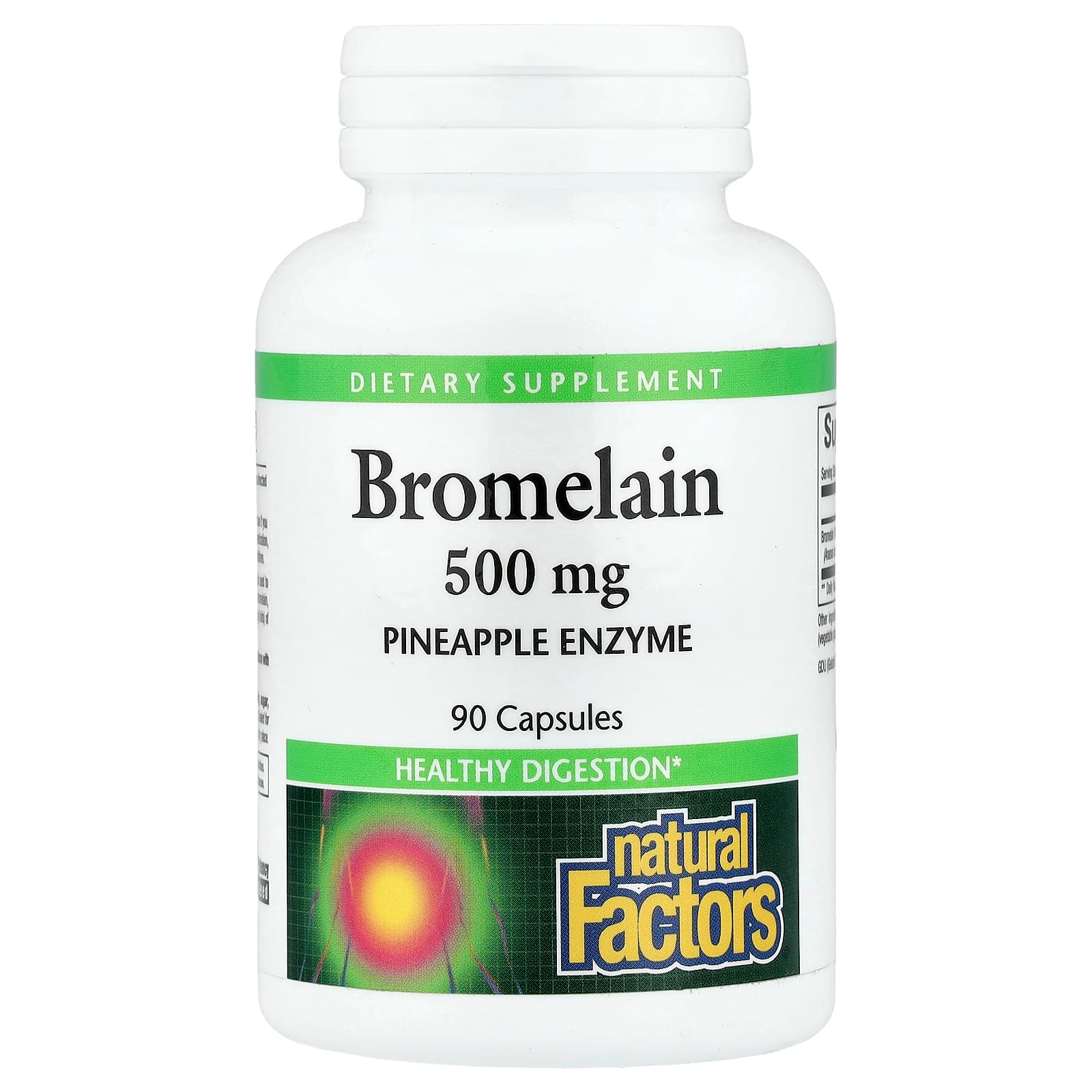 Natural Factors, Bromelain, 500 mg, 90 Capsules UPC 068958017358 | Hilife Vitamins