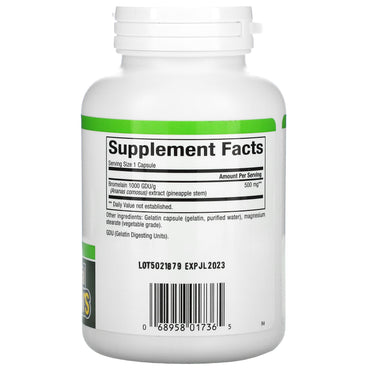 Natural Factors, Bromelain, 500 mg, 180 Capsules UPC 068958017365 | Hilife Vitamins