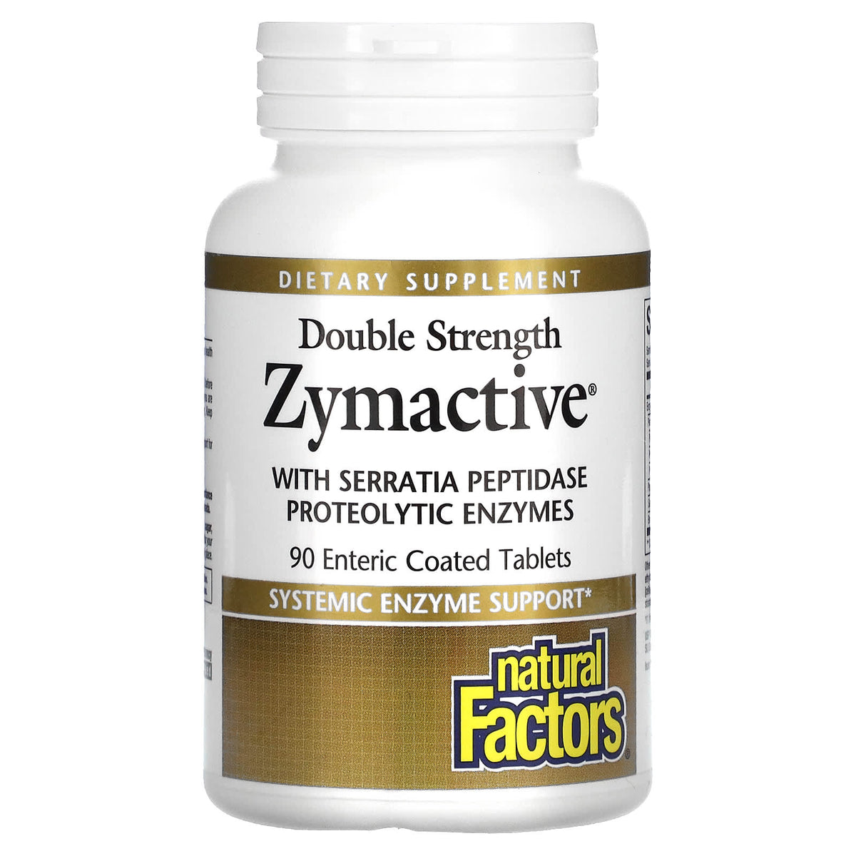 Natural Factors, Zymactive, Double Strength, 90 Tablets UPC 068958017501 | Hilife Vitamins