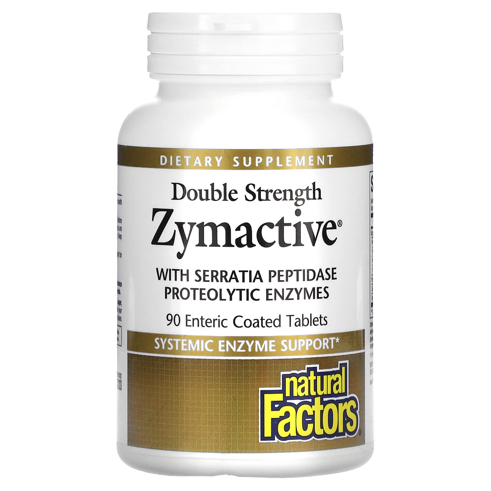 Natural Factors, Zymactive, Double Strength, 90 Tablets UPC 068958017501 | Hilife Vitamins