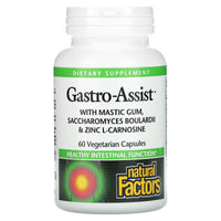 Natural Factors, Gastro-Assist with Mastic Gum, Saccharo, 60 Vegetarian Capsules UPC 068958017563 | Hilife Vitamins