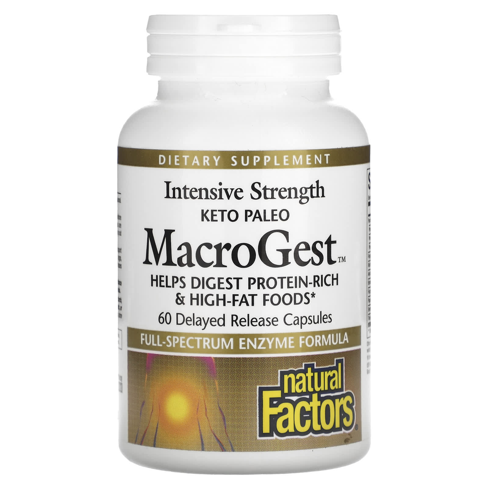 Natural Factors, Keto Paleo MacroGest, 60 Delayed Release Capsules UPC 068958017600 | Hilife Vitamins