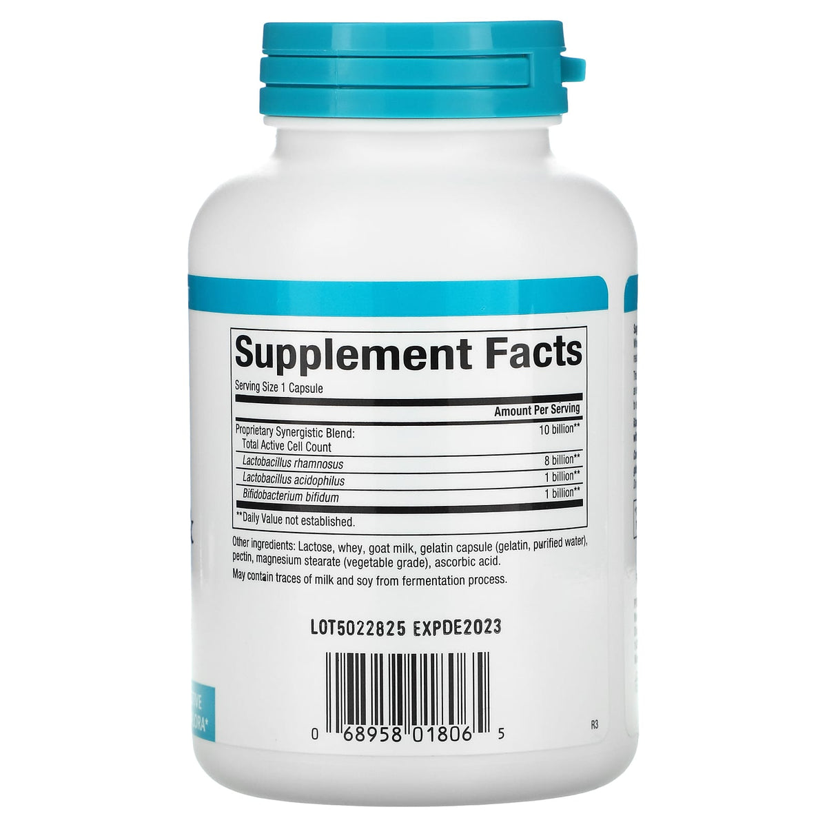 Natural Factors, Acidophilus & Bifidus, Double Strength, 180 Capsules UPC 068958018065 | Hilife Vitamins