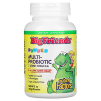 Natural Factors, BigFriends, Multi-Probiotic Powder, 3 B, 2 Oz Powder UPC 068958018515 | Hilife Vitamins