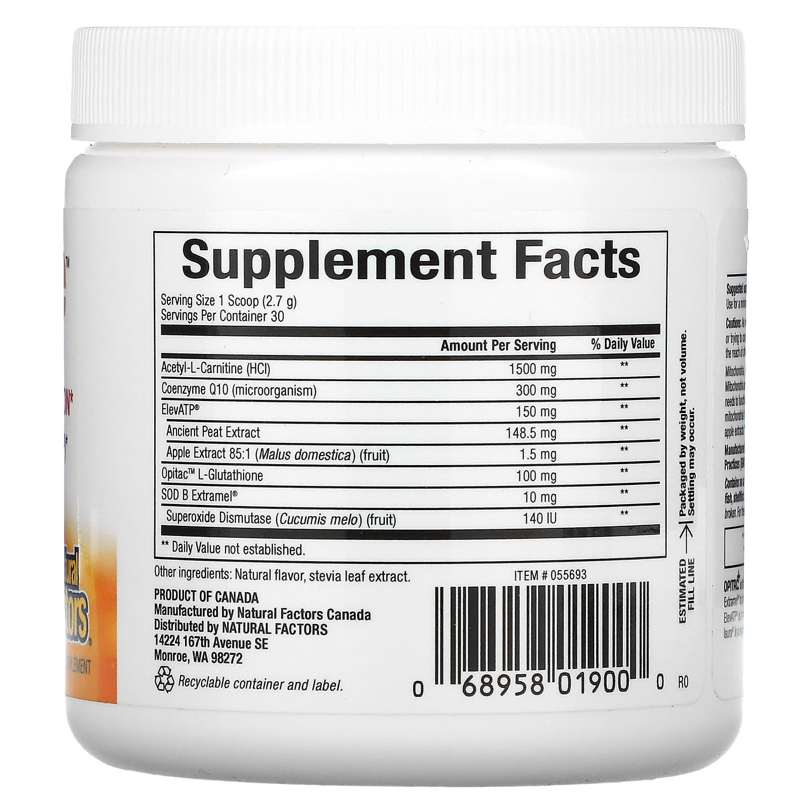 Natural Factors, Regener Life, 2.86 oz UPC 068958019000 | Hilife Vitamins