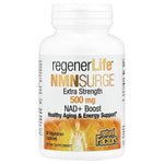 Natural Factors, RegenerLife®, NMN Surge, 500 mg, 30 Vegetarian Capsules UPC 068958019260 | Hilife Vitamins