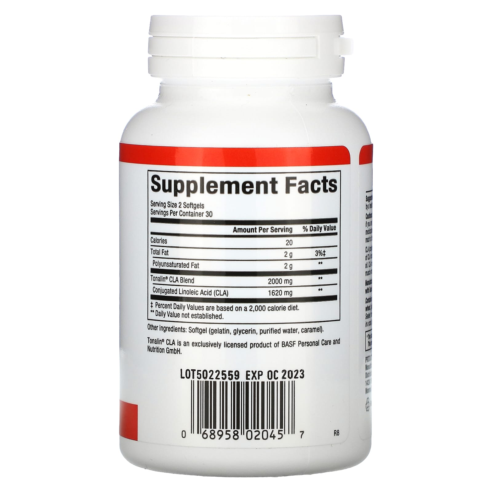 Natural Factors, CLA, 1,000 mg, 60 Softgels UPC 068958020457 | Hilife Vitamins