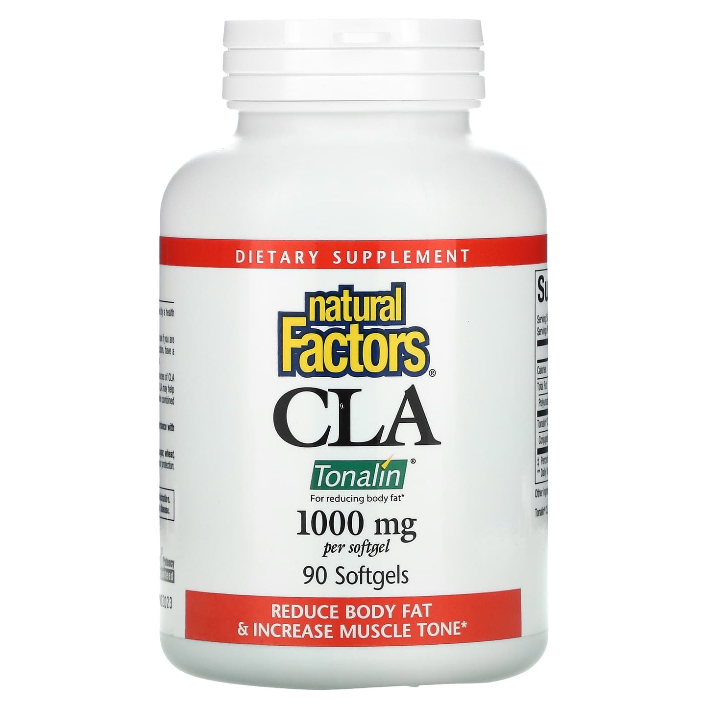 Natural Factors, CLA, 1,000 mg, 90 Softgels UPC 068958020464 | Hilife Vitamins