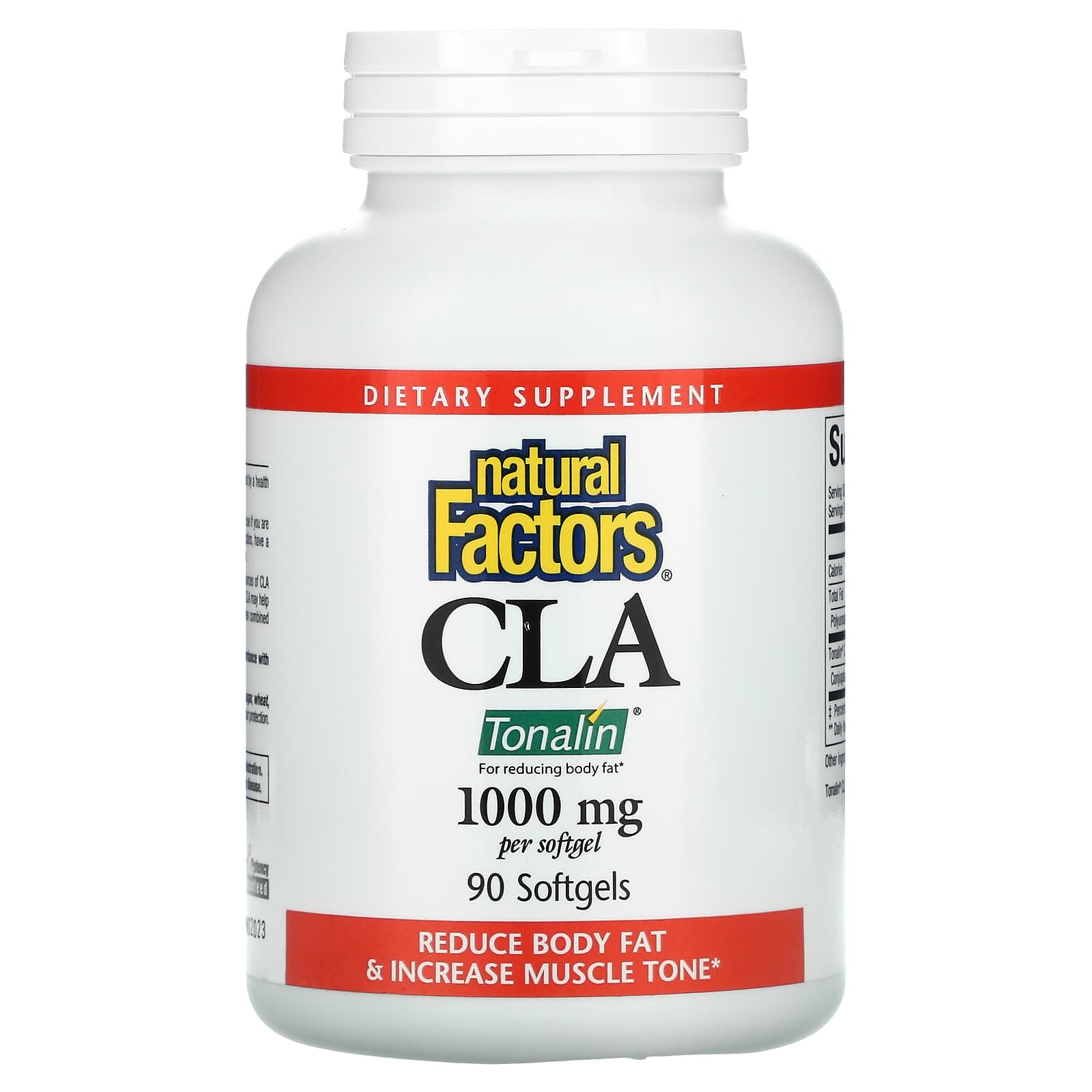Natural Factors, CLA, 1,000 mg, 90 Softgels UPC 068958020464 | Hilife Vitamins