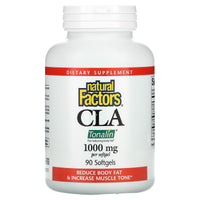 Natural Factors, CLA, 1,000 mg, 90 Softgels UPC 068958020464 | Hilife Vitamins