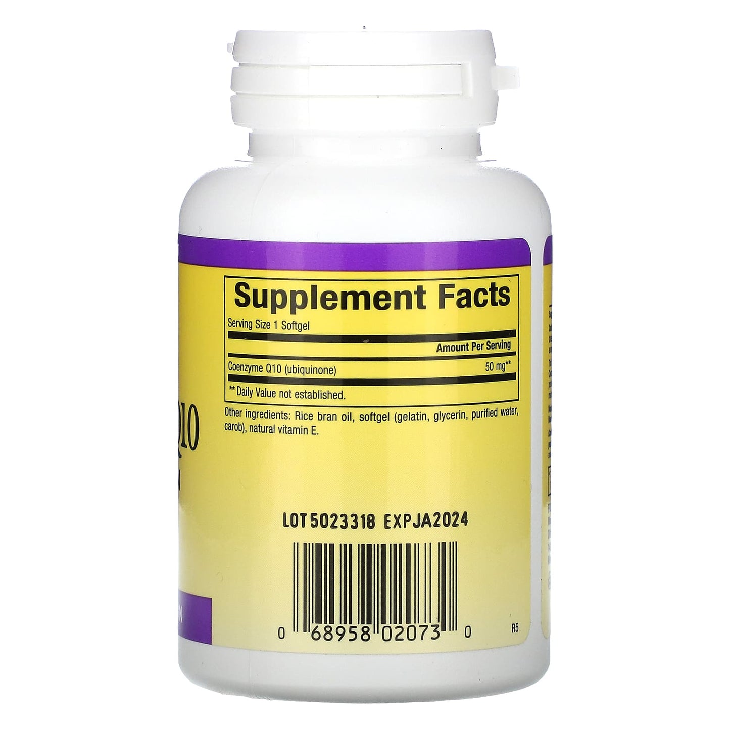Natural Factors, Coenzyme Q10, 50 mg, 60 Softgels UPC 068958020730 | Hilife Vitamins