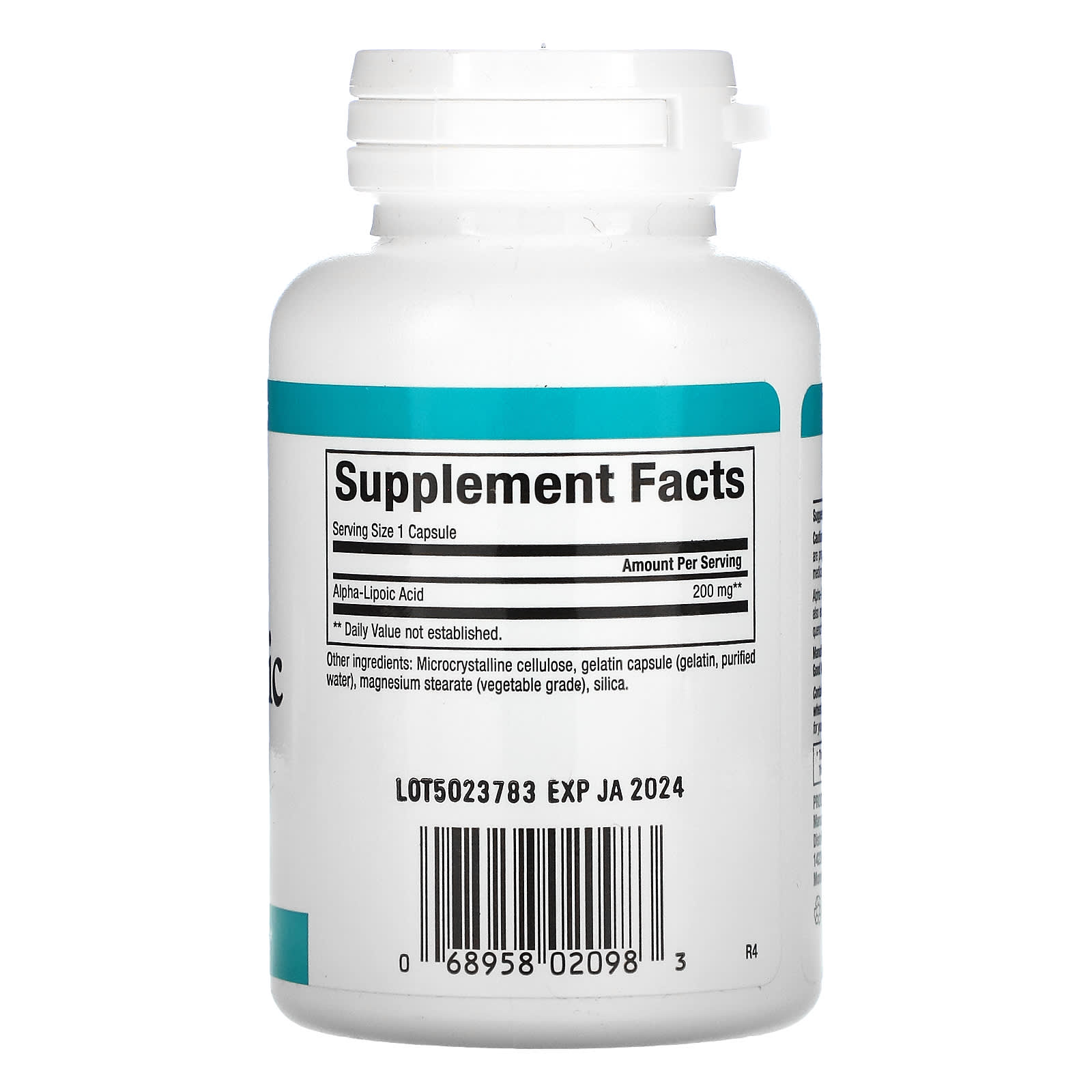 Natural Factors, Alpha-Lipoic Acid, 200 mg, 60 Capsules UPC 068958020983 | Hilife Vitamins