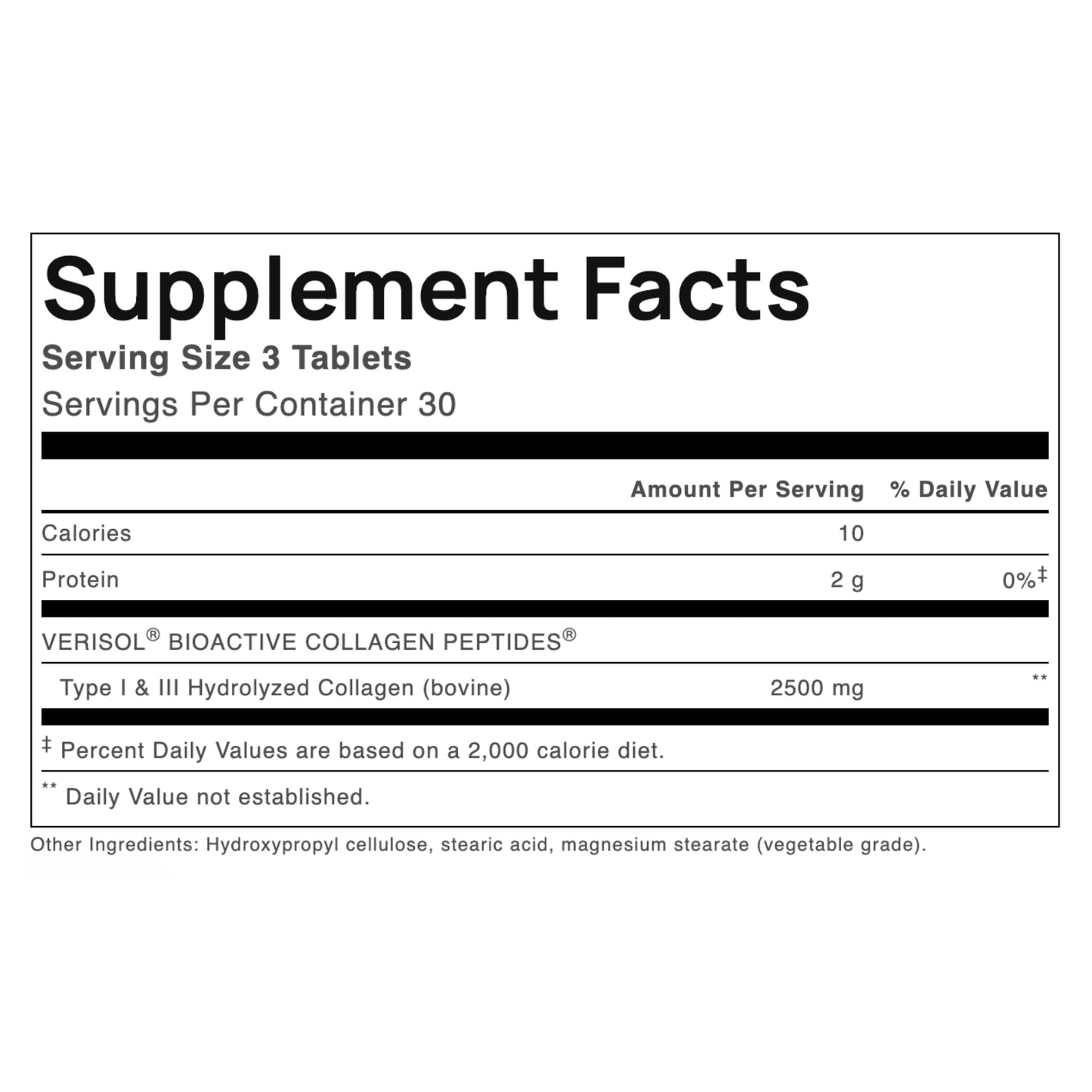 Natural Factors, Total Body Collagen™, Bioactive Peptides, 90 Tablets UPC 068958026244 | Hilife Vitamins