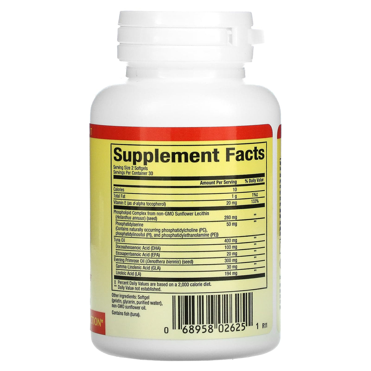 Natural Factors, PS - IQ Memory, 60 Softgels UPC 068958026251 | Hilife Vitamins
