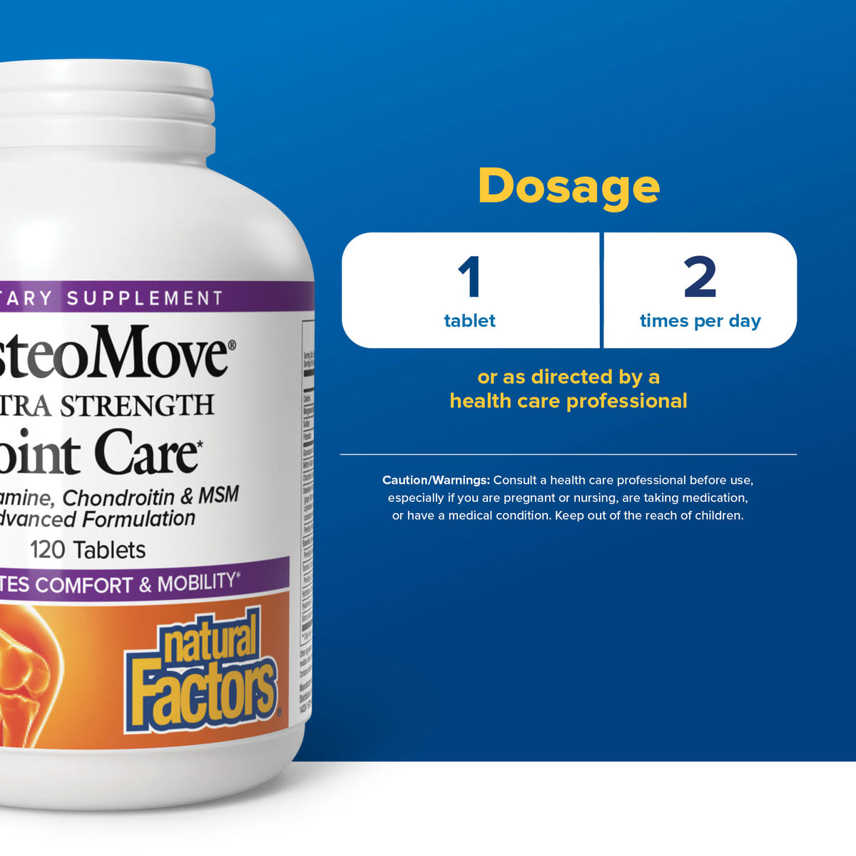 Natural Factors, OsteoMove, Extra Strength Joint Care, 120 Capsules UPC 068958026848 | Hilife Vitamins