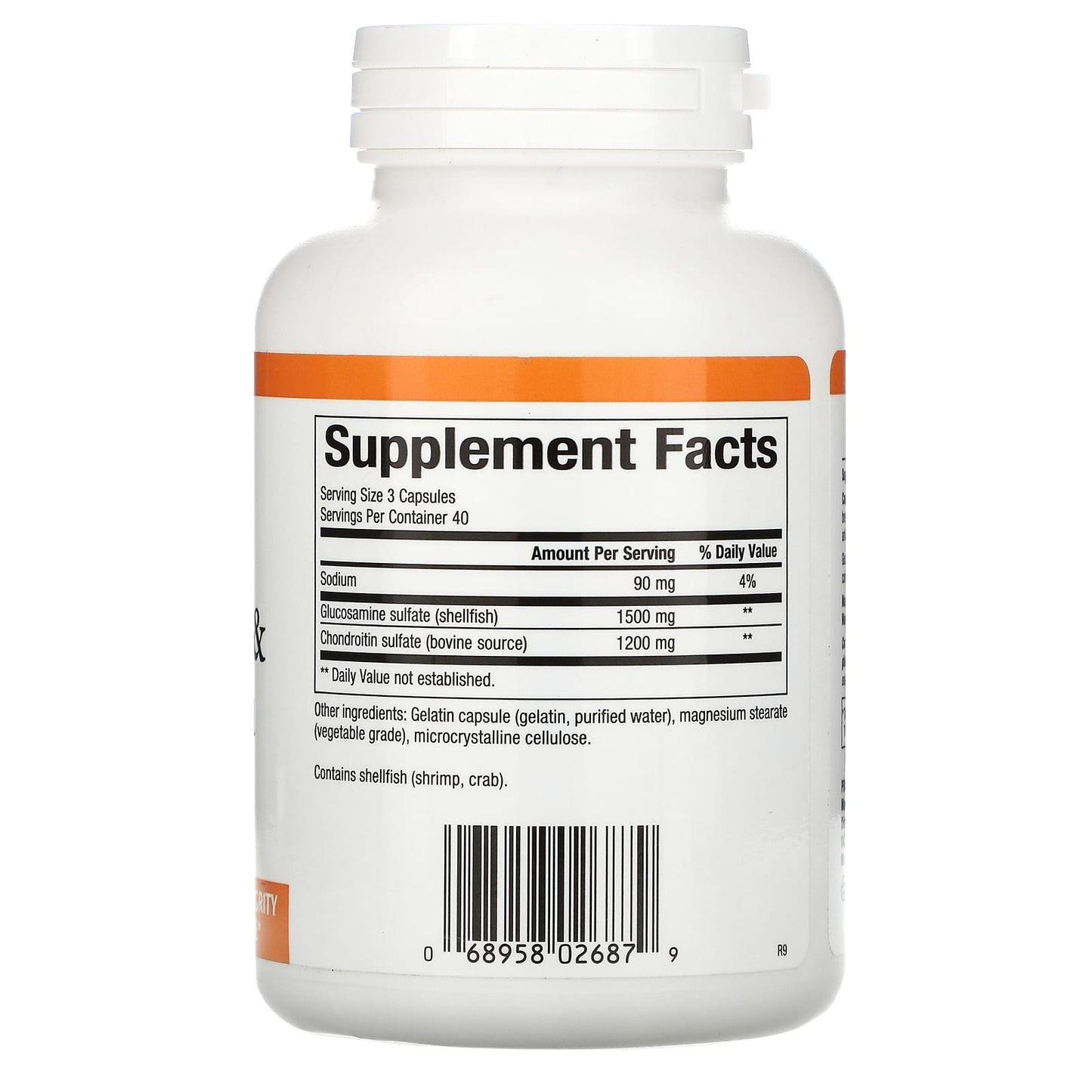 Natural Factors, Glucosamine & Chondroitin, 500 mg/400 mg, 120 Capsules UPC 068958026879 | Hilife Vitamins