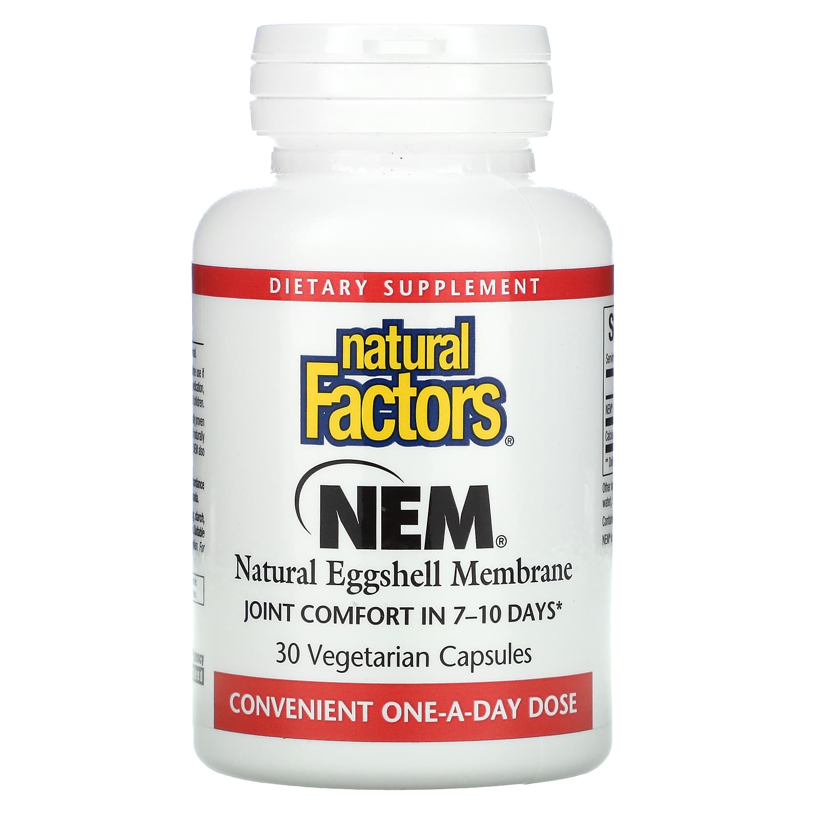 Natural Factors, NEM, Natural Eggshell Membrane, 30 Capsules UPC 068958026923 | Hilife Vitamins