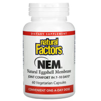 Natural Factors, NEM, Natural Eggshell Membrane, 60 Capsules UPC 068958026930 | Hilife Vitamins
