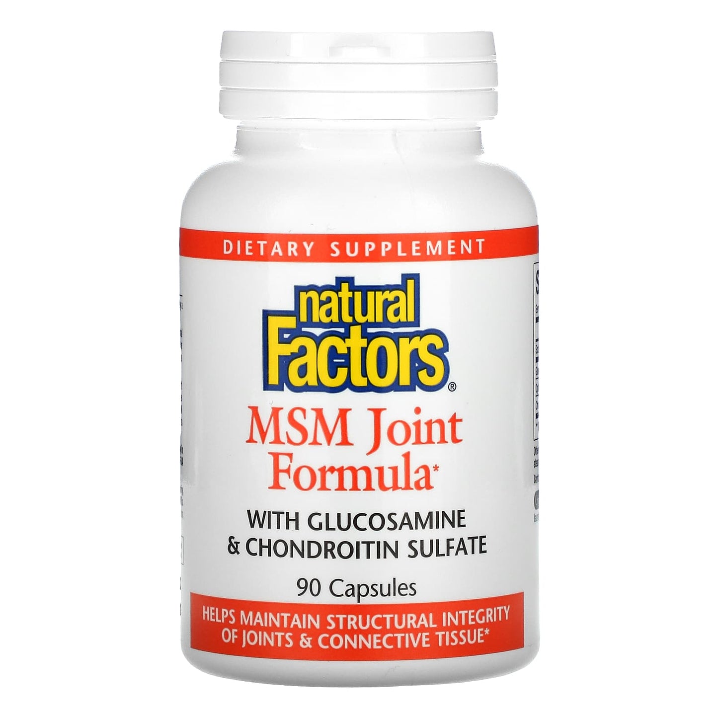Natural Factors, MSM Joint Formula with Glucosamine &amp, 90 Capsules UPC 068958026954 | Hilife Vitamins