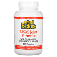 Natural Factors, MSM Joint Formula with Glucosamine &amp, 180 Capsules UPC 068958026961 | Hilife Vitamins