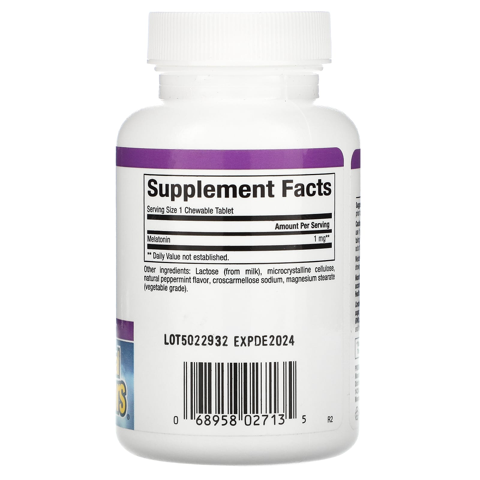 Natural Factors, Stress-Relax, Melatonin, 1 mg, 90 Tablets UPC 068958027135 | Hilife Vitamins