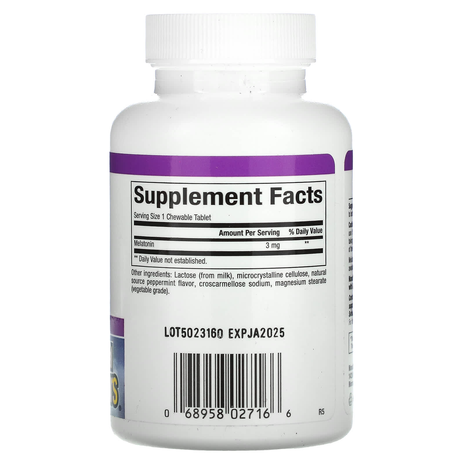 Natural Factors, Stress-Relax, Melatonin, 3 mg, 180 Tablets UPC 068958027166 | Hilife Vitamins