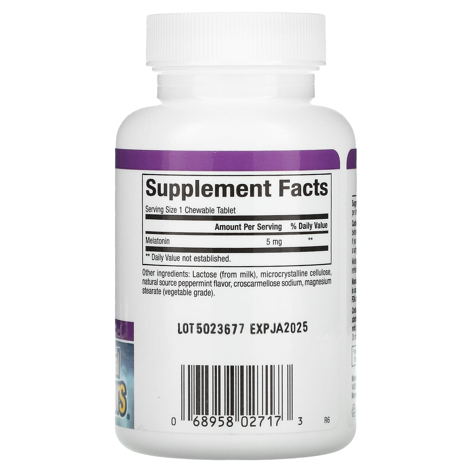 Natural Factors, Stress-Relax, Melatonin, 5 mg, 90 Chewables UPC 068958027173 | Hilife Vitamins