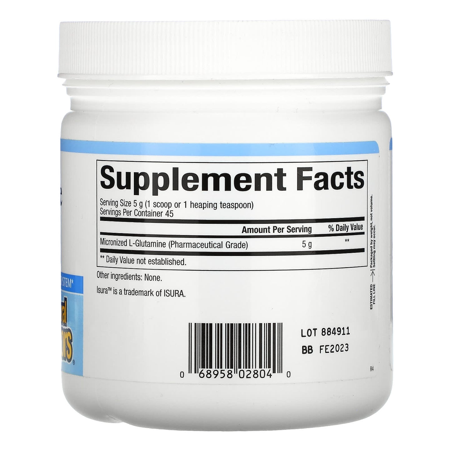 Natural Factors, Micronized L-Glutamine Powder, 5,000 mg, 8 Oz powder UPC 068958028040 | Hilife Vitamins