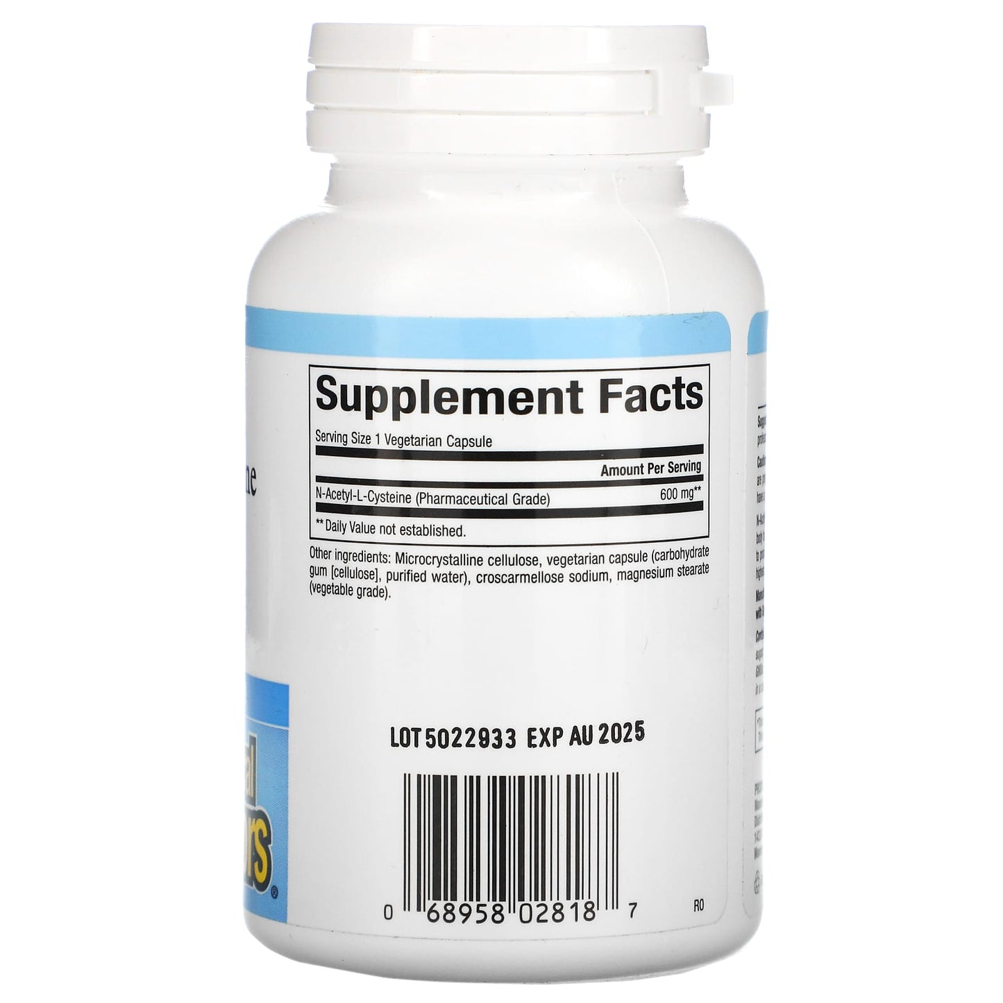 Natural Factors, NAC, N-Acetyl-L-Cysteine, 600 mg, 60 Vegetarian Capsules UPC 068958028187 | Hilife Vitamins