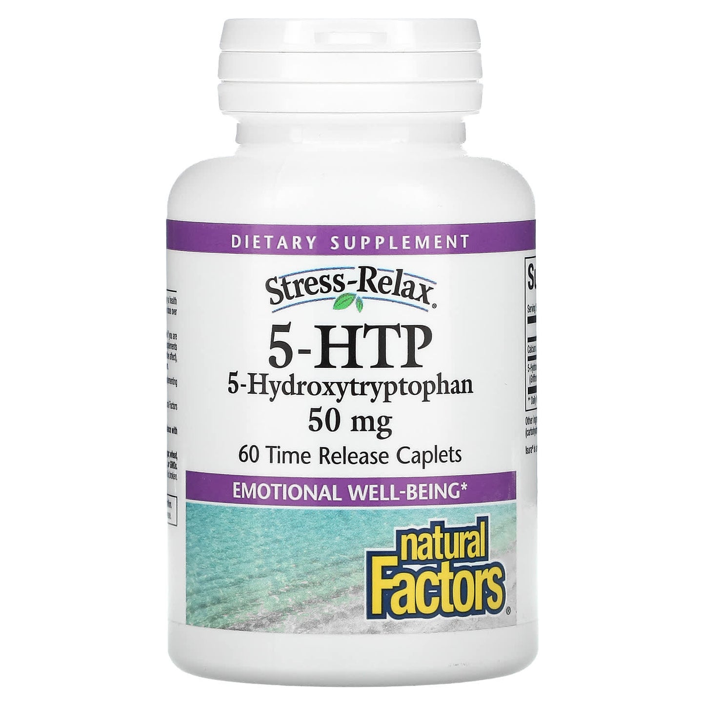 Natural Factors, Stress-Relax, 5-HTP, 50 mg, 60 Time Release Capsules UPC 068958028262 | Hilife Vitamins