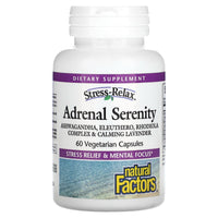 Natural Factors, Stress-Relax, Adrenal Serenity, 60 Capsules UPC 068958028347 | Hilife Vitamins