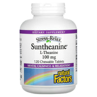 Natural Factors, Suntheanine, 100 mg, 120 Tablets UPC 068958028378 | Hilife Vitamins