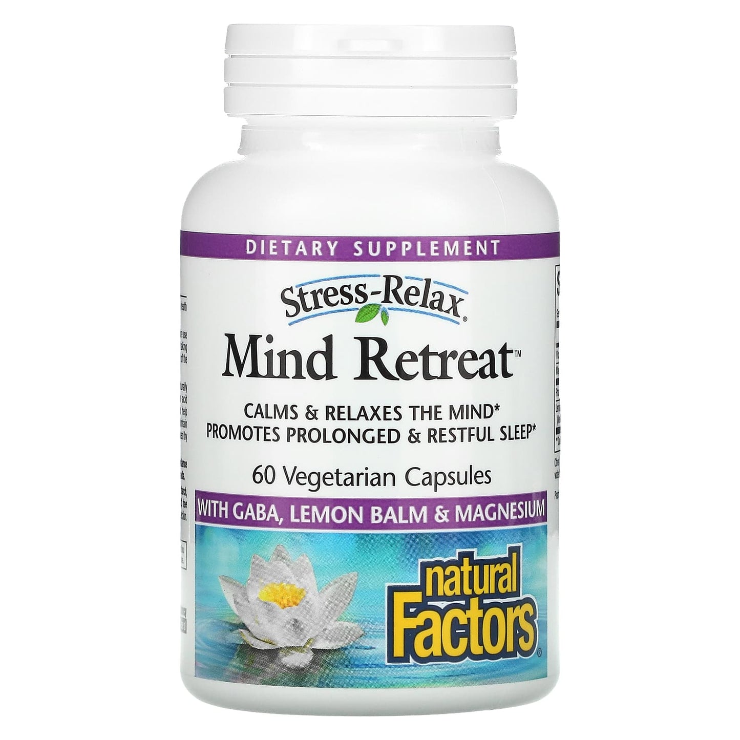 Natural Factors, Stress-Relax, Mind Retreat, 60 Vegetarian Capsules UPC 068958028415 | Hilife Vitamins