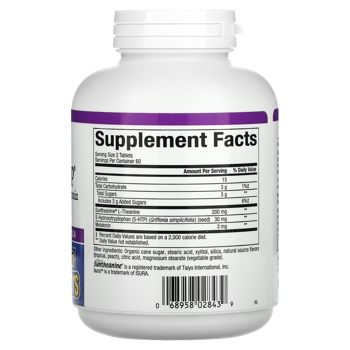 Natural Factors, Stress-Relax, Tranquil Sleep, 5-HTP, Su, 120 Chewable Tablets UPC 068958028439 | Hilife Vitamins