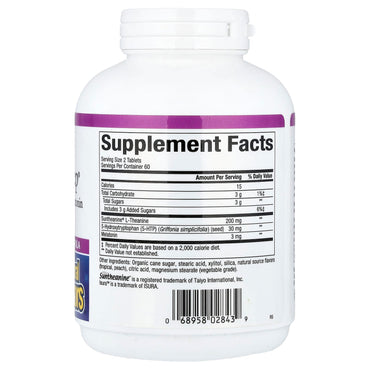 Natural Factors, Stress-Relax, Tranquil Sleep, 5-HTP, Suntheanine & Melatonin, 120 Chewable Tablets UPC 068958028439