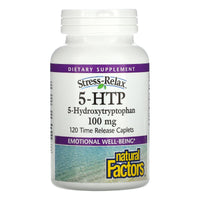 Natural Factors, Stress-Relax, 5-HTP, 100 mg, 120 Capsules UPC 068958028460 | Hilife Vitamins