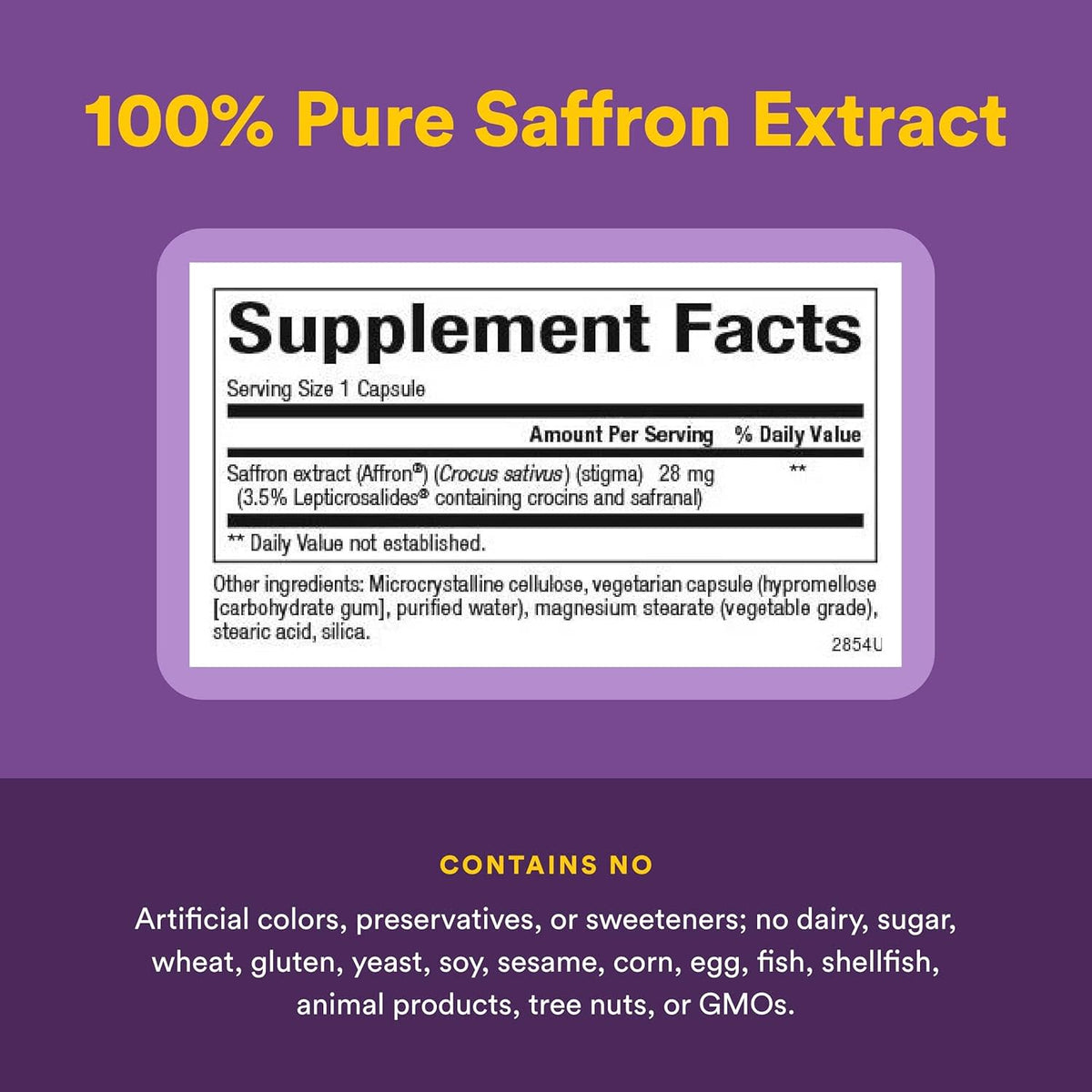 Natural Factors, Stress-Relax, 100% Pure Saffron Extract, 30 Vegetarian Capsules UPC 068958028545 | Hilife Vitamins