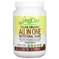 Natural Factors, VegiDay, Vegan Organic All In One Nutri, 15.9 Oz UPC 068958029719 | Hilife Vitamins