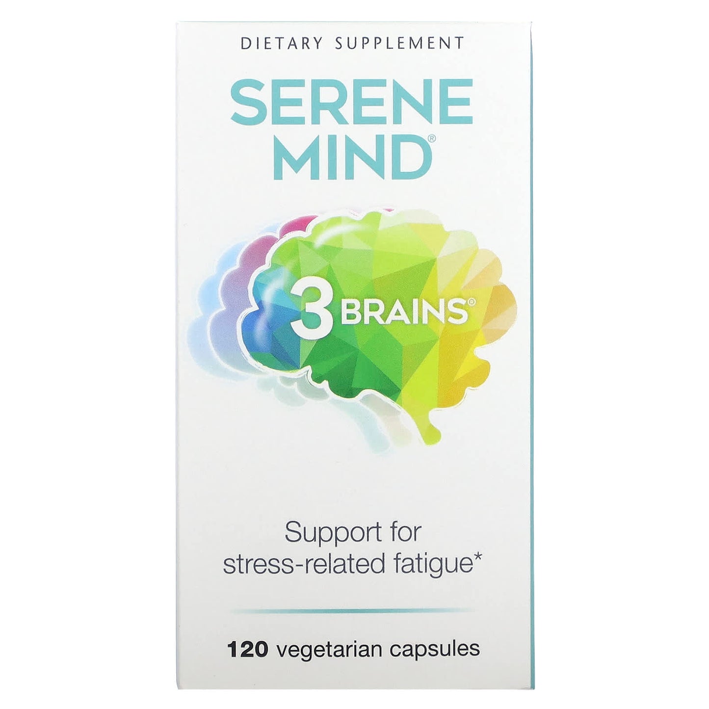 Natural Factors, 3 Brains, Serene Mind, 120 Vegetarian Capsules UPC 068958030579 | Hilife Vitamins