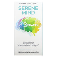 Natural Factors, 3 Brains, Serene Mind, 120 Vegetarian Capsules UPC 068958030579 | Hilife Vitamins