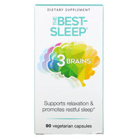 Natural Factors, 3 Brains, The Best-Sleep, 90 Vegetarian Capsules UPC 068958030586 | Hilife Vitamins