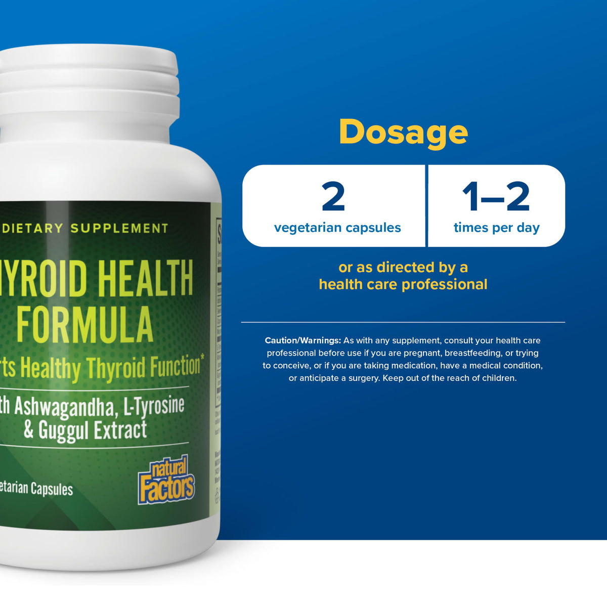 Natural Factors, Thyroid Health Formula, 60 Capsules UPC 068958035109 | Hilife Vitamins