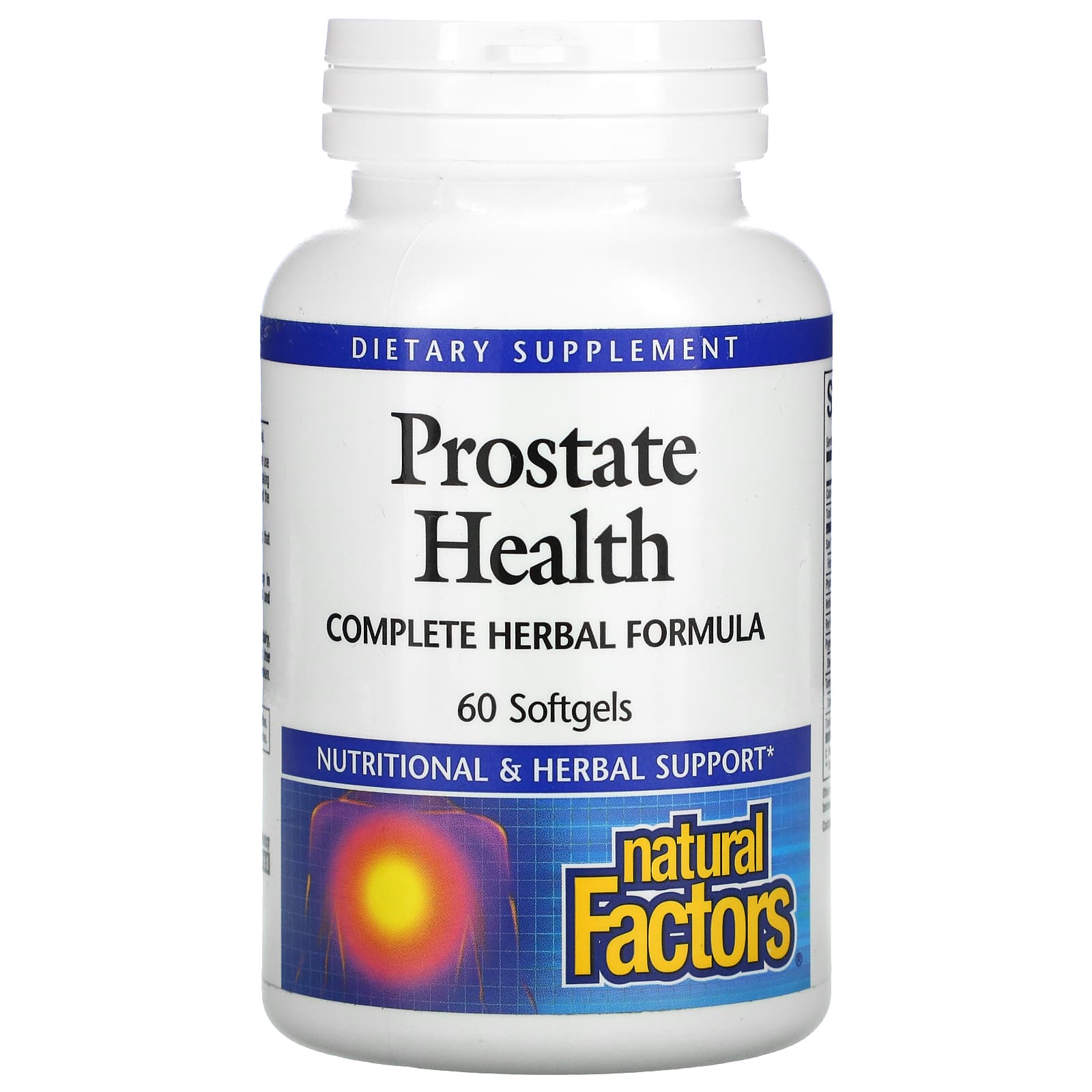 Natural Factors, Prostate Health, Complete Herbal Formul, 60 Softgels UPC 068958035123 | Hilife Vitamins
