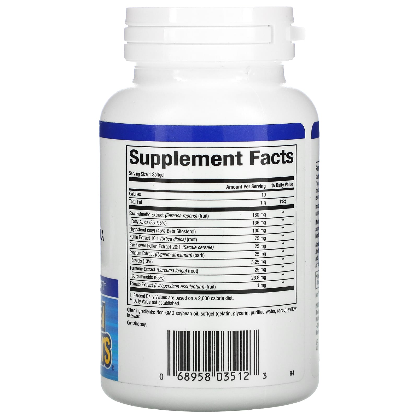 Natural Factors, Prostate Health, Complete Herbal Formul, 60 Softgels UPC 068958035123 | Hilife Vitamins
