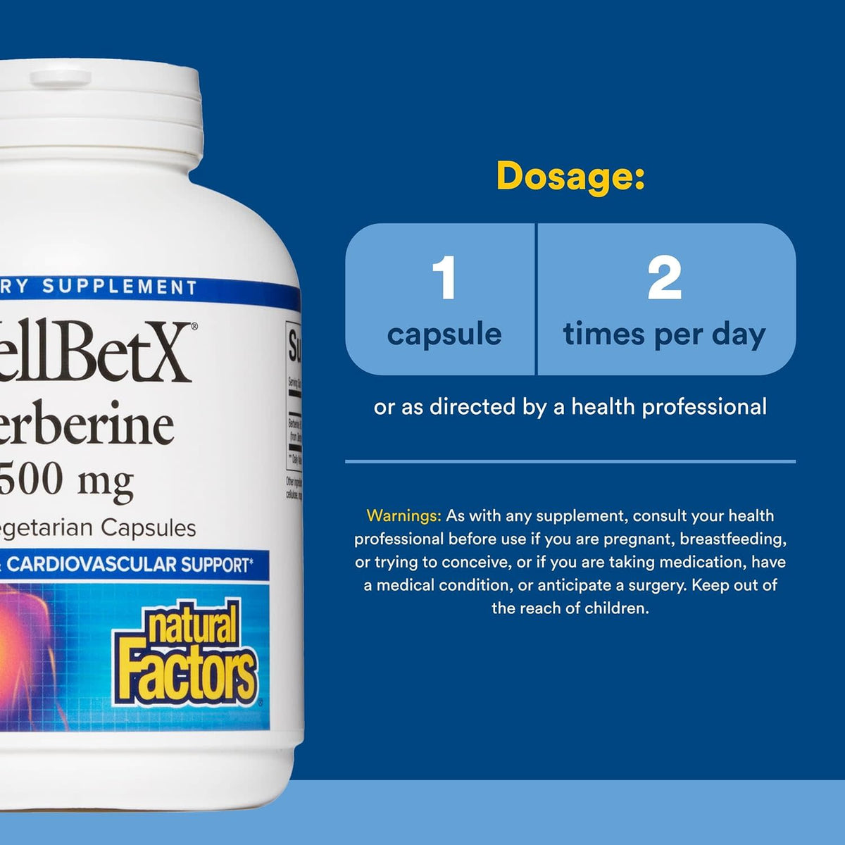 Natural Factors, WellBetX®, Berberine, 120 Capsules UPC 068958035437 | Hilife Vitamins