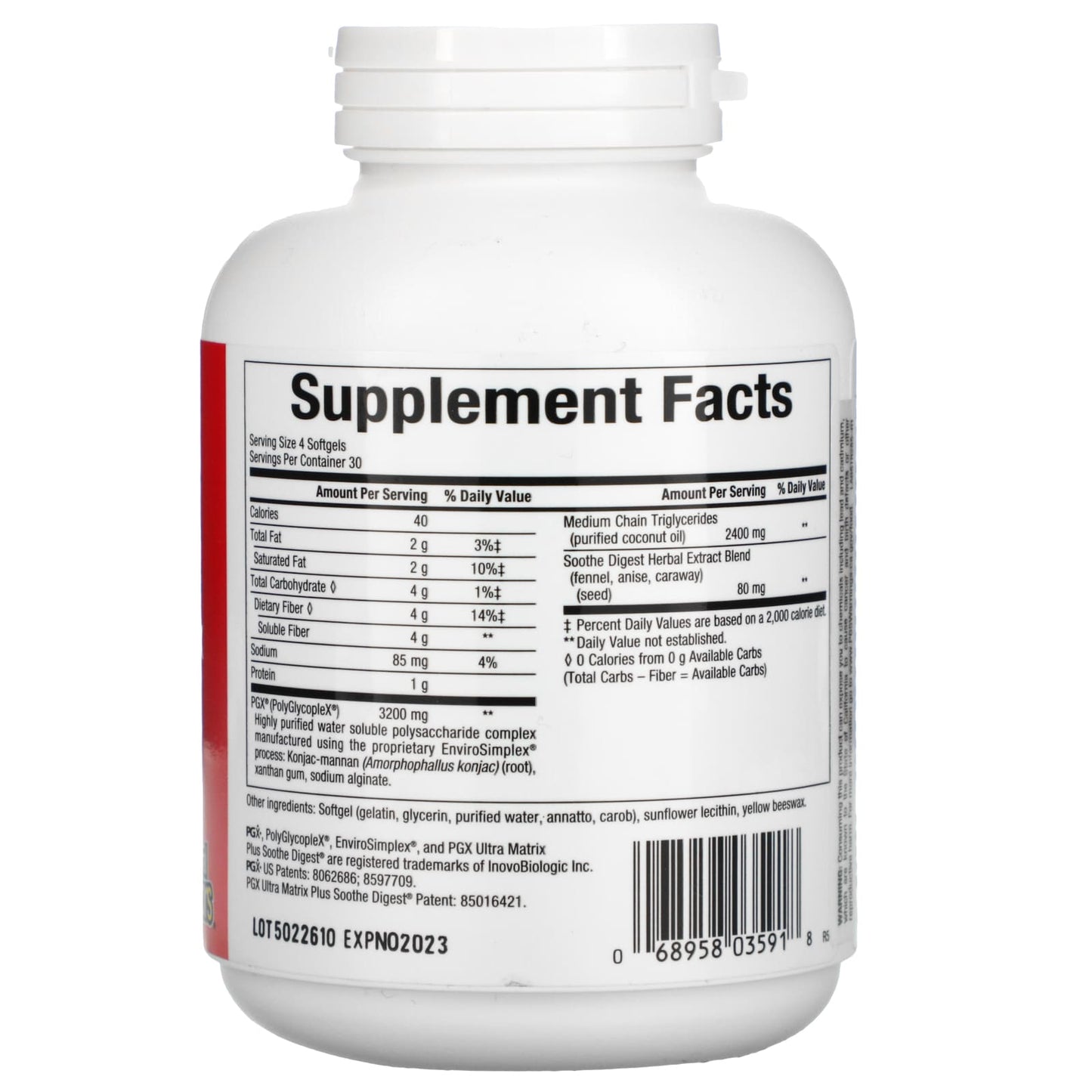 Natural Factors, SlimStyles PG X, Ultra Matrix Plus, Soo, 120 Softgels UPC 068958035918 | Hilife Vitamins