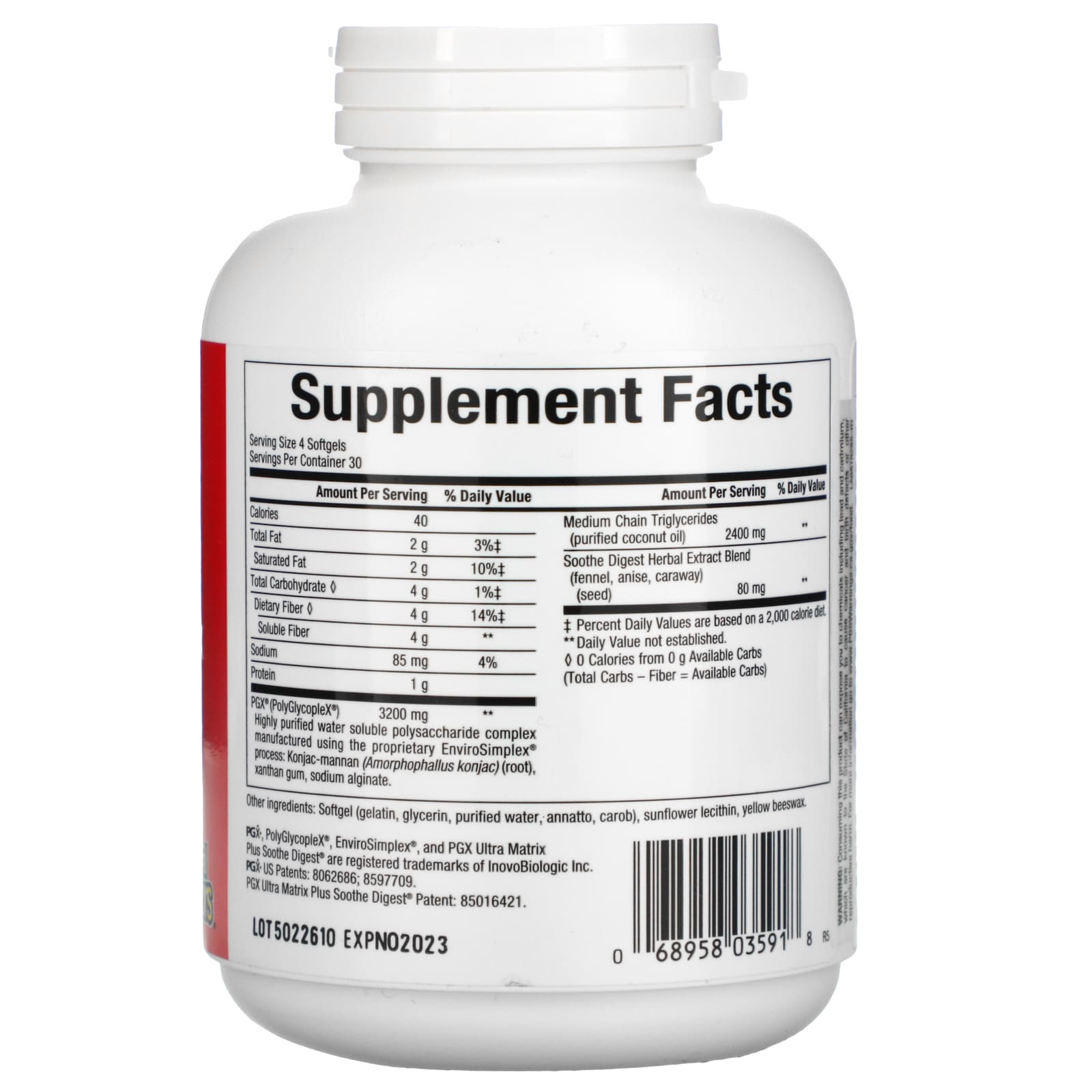 Natural Factors, SlimStyles PG X, Ultra Matrix Plus, Soo, 120 Softgels UPC 068958035918 | Hilife Vitamins
