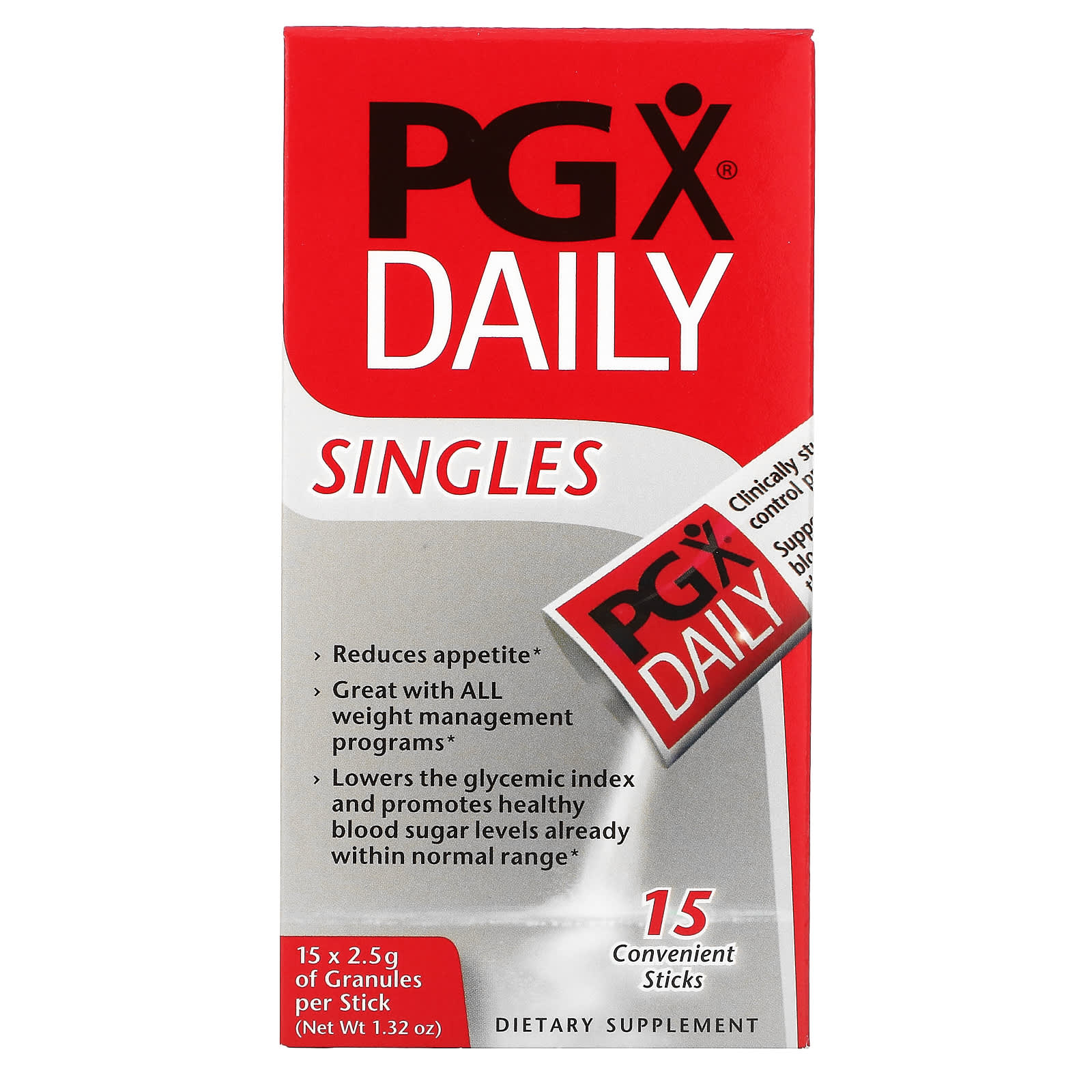 Natural Factors, PGX Daily, Singles, 15 Sticks, 15 PK UPC 068958035949 | Hilife Vitamins